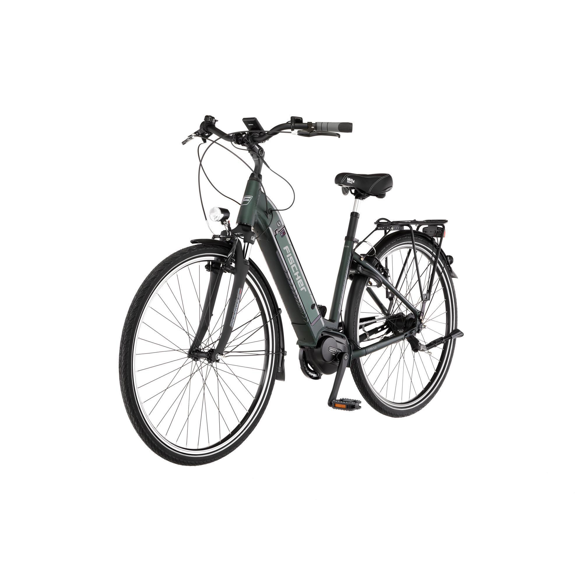 Damen-Rad, CITA Zoll, 3.2i (Laufradgröße: matt) 418 Wh, FISCHER Citybike 28 grün