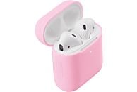 Funda - ISY IEC-1000, Para Apple AirPods, Silicona ultrafina (2 mm), Rosa