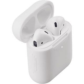 Funda - ISY IEC-1000, Para Apple AirPods, Silicona ultrafina (2 mm), Blanco