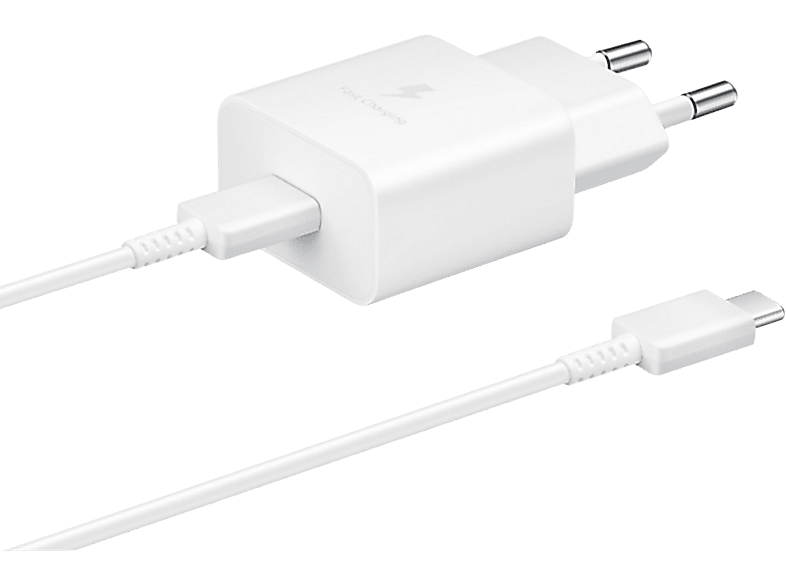 CARGADOR USB ENCHUFE PARED SAMSUNG EP-TA20EWE 1XUSB 2A + CABLE USB-C BLANCO