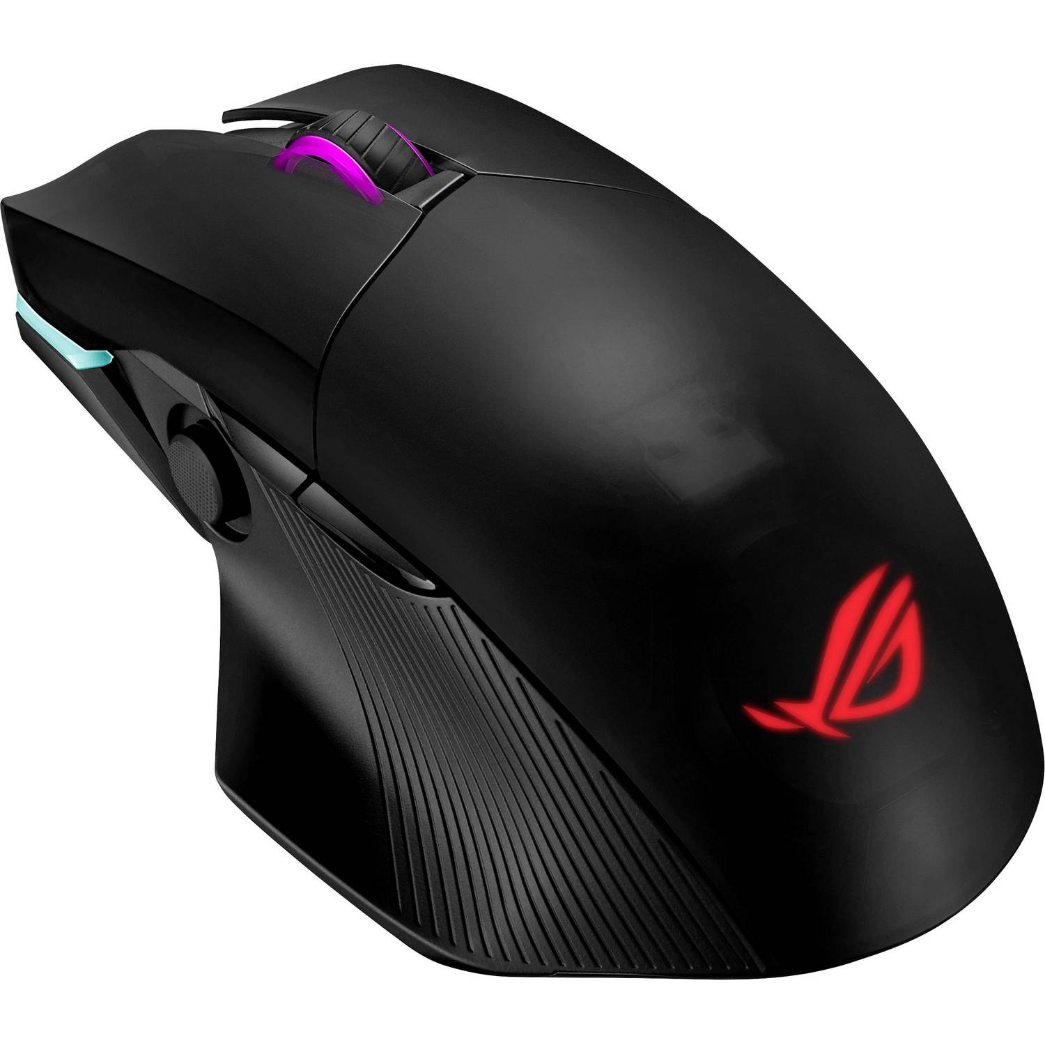 Ratón gaming - ASUS ROG Chakram, 16000 ppp, 2.4 GHz radio, Bluetooth, USB, Negro