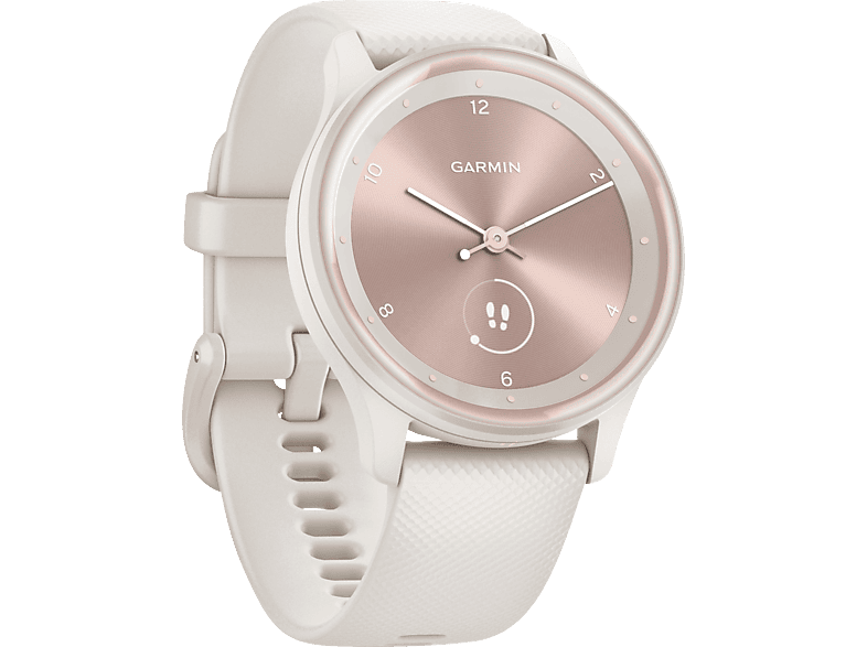 125-190 Polymer Silikon, mm, Vivomove Faserverstärktes Smartwatch Garmin GARMIN Elfenbein/Perlgold