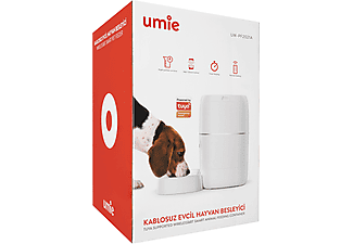 UMIE UM-PF2021A 6L Sesli Mesaj Wifi Bluetooth Otomatik Mama Kabı Beyaz_5