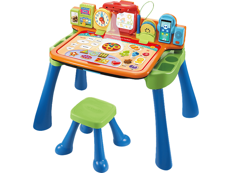 VTECH Spielzeugtisch, Mehrfarbig 5-in-1 Schreibtisch Magischer