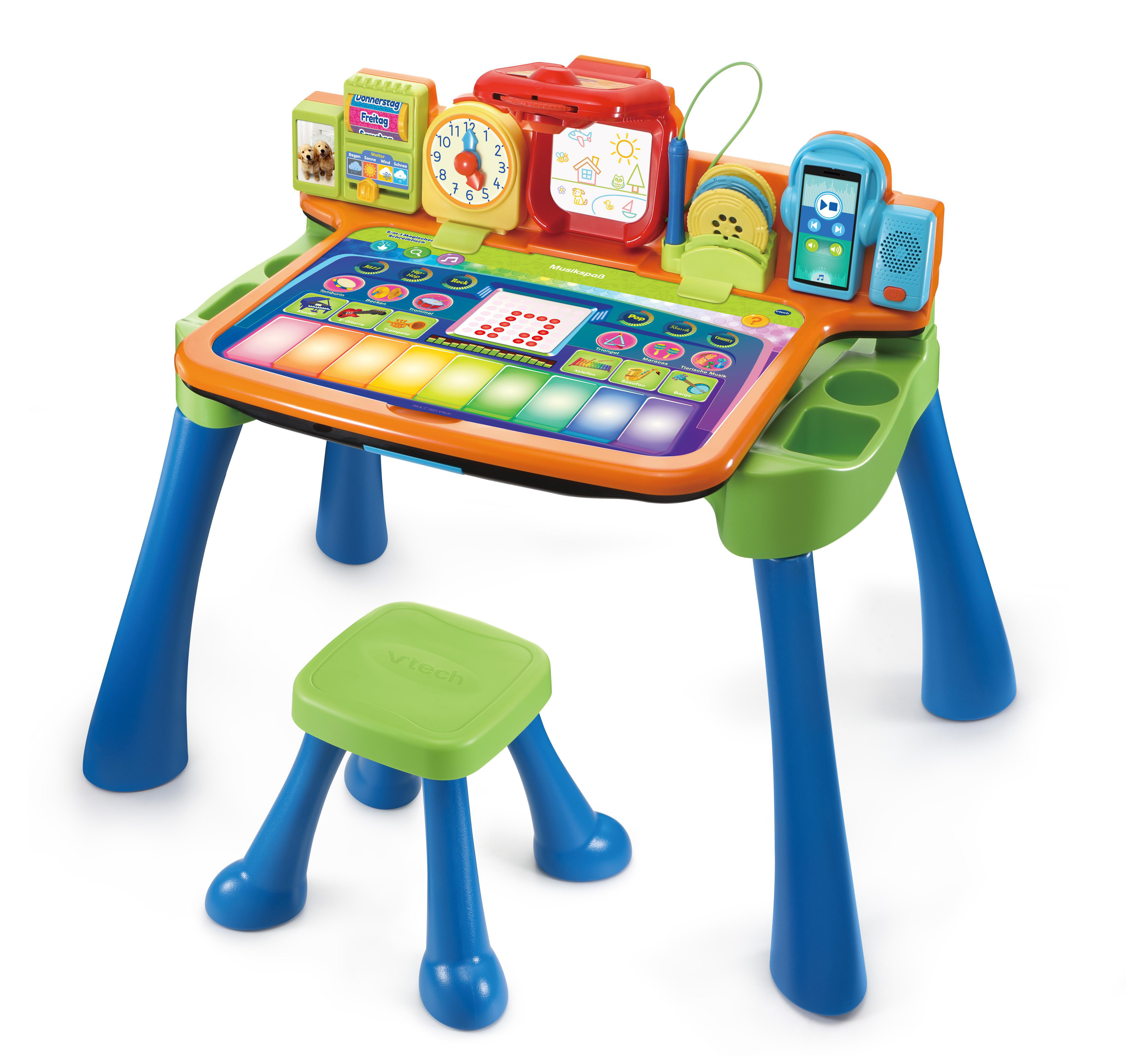 Mehrfarbig 5-in-1 VTECH Magischer Spielzeugtisch, Schreibtisch