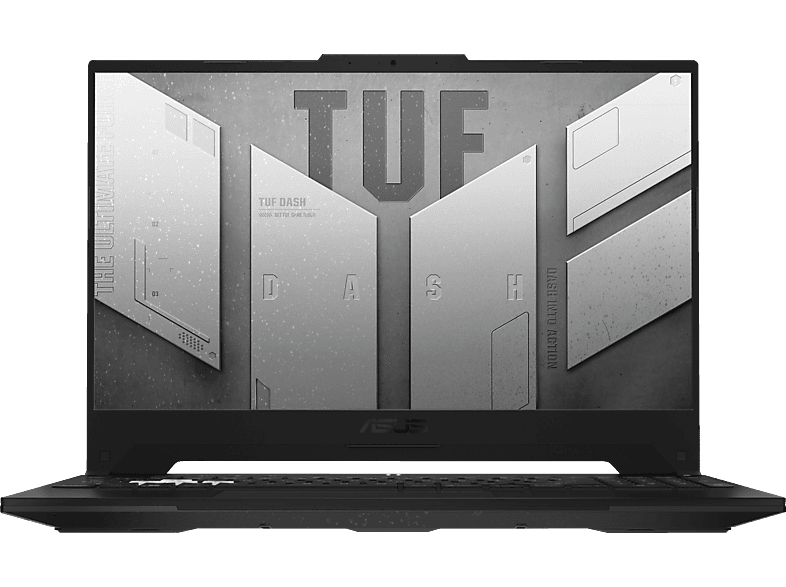 ASUS TUF Dash F15 Bit) Display, Windows Home Schwarz Core™ Notebook, RTX™ mit FX517ZR-HN004W, GeForce Prozessor, GB 15,6 NVIDIA, 11 Gaming 512 (64 RAM, 16 i7 Zoll Intel® 3070, GB SSD