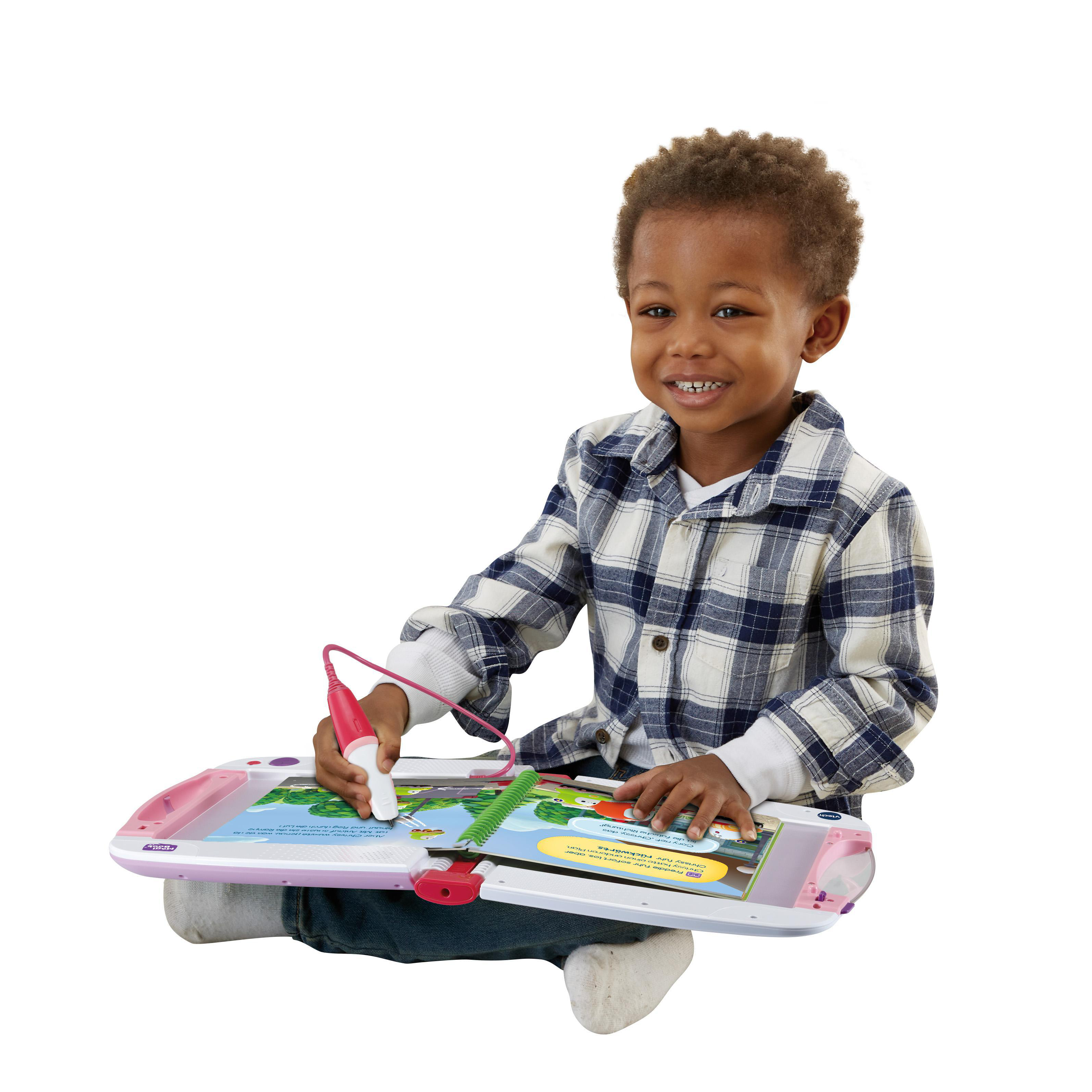 VTECH MagiBook v2 pink inkl. 2 Lernbüchern Interaktives Lernbuchsystem, Mehrfarbig