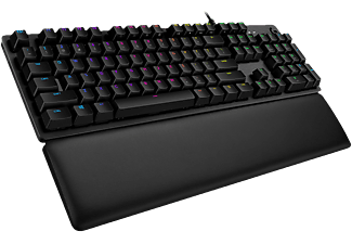 LOGITECH G513 GX Clicky - Gaming Tastatur, USB 2.0, QWERTZ, Mechanisch, Schwarz