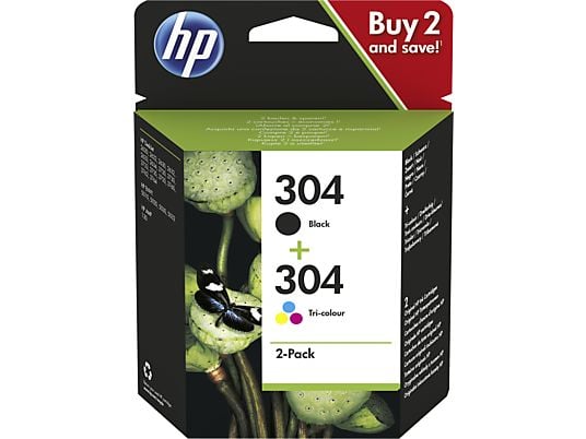 HP 304 Combopack - Tintenpatrone (Schwarz/Gelb/Cyan/Magenta)