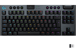 LOGITECH G915 TKL - Clavier de jeu, Sans fil, Mechanical, Noir/Gris