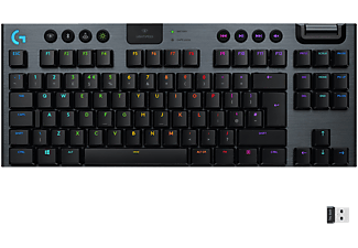 LOGITECH G915 TKL - Clavier de jeu, Sans fil, Noir/Gris