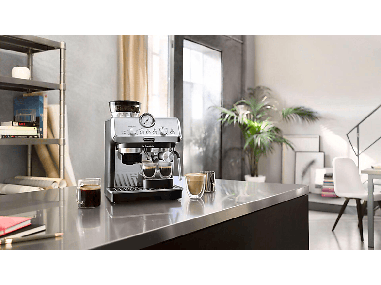 De'Longhi EC9155.MB La Specialista Arte Espressomaschine (Edelstahl/Schwarz, Kegelmahlwerk, 1300 Watt, 15 bar) — Foto 5 von 5