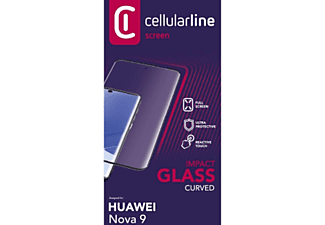 CELLULAR LINE Displayschutzglas IMPACT GLASS CURVED für Huawei Nova 9