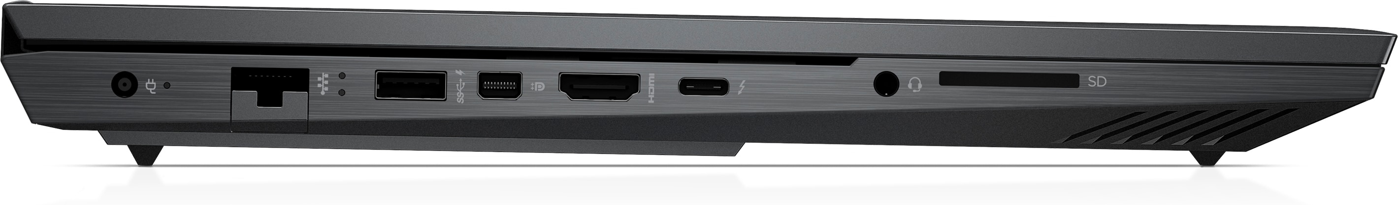 Portátil gaming - HP 16-c0032ns, 16.1" FHD, AMD Ryzen™7 5800H, 16GB RAM, 512GB SSD, Radeon™ RX 6600M, Sin sistema operativo, Mica plata