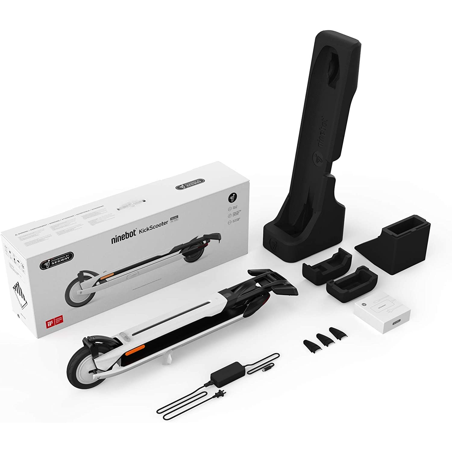 Patinete eléctrico - Segway-Ninebot KickScooter Air T15E, 250 W, 4650 mAh, 20 km/h, Hasta 100 kg, Negro