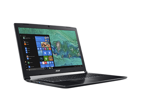 ACER Notebook Aspire 7 A717-72G-7131 (NH.GXEEG.002) Notebook, 17,3 Zoll, Full-HD, Intel® Core™ i7-8750H Prozessor
(9M Cache, bis zu 4.10 GHz), 8 GB, 1000 GB HDD + 256 GB SSD