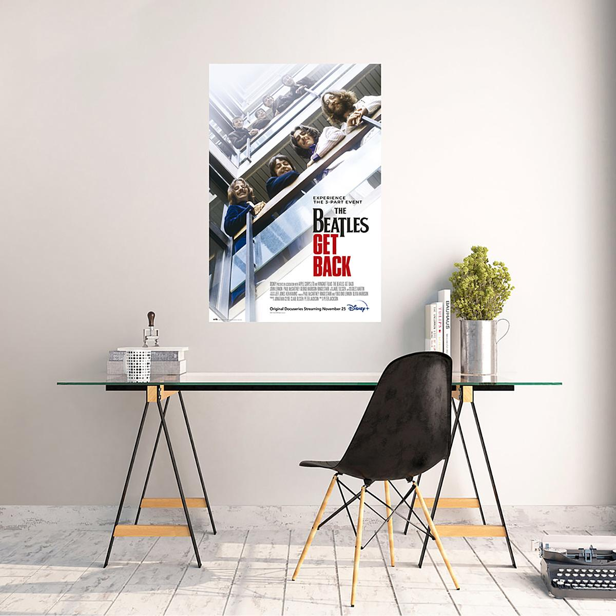 Hewson Beatles Doodle Lyric Poster - Beatles Artwork Cadeau voor Muziekliefhebber (A3, Off White