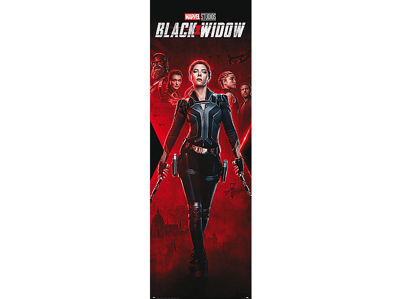 GRUPO ERIK EDITORES Black Widow Türposter Marvel Teaser, Scarlett Johansson Poster