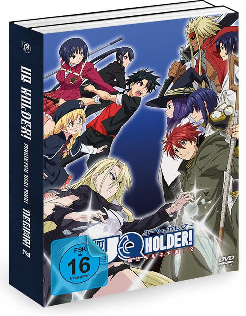DVD-Hülle mit Anime-Charakteren. Der Titel ist auf Japanisch, die Bewertung ist FSK 16.