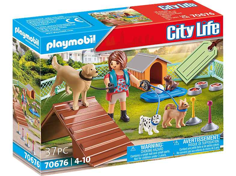 PLAYMobil 70676 City Life: Geschenkset "Hundetrainerin (4-10 Jahren); Spielset