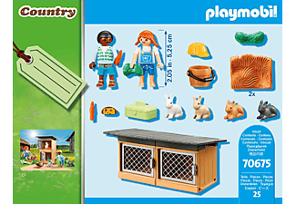 PLAYMOBIL 70675 Geschenkset "Kaninchenfütterung" Spielset, Mehrfarbig