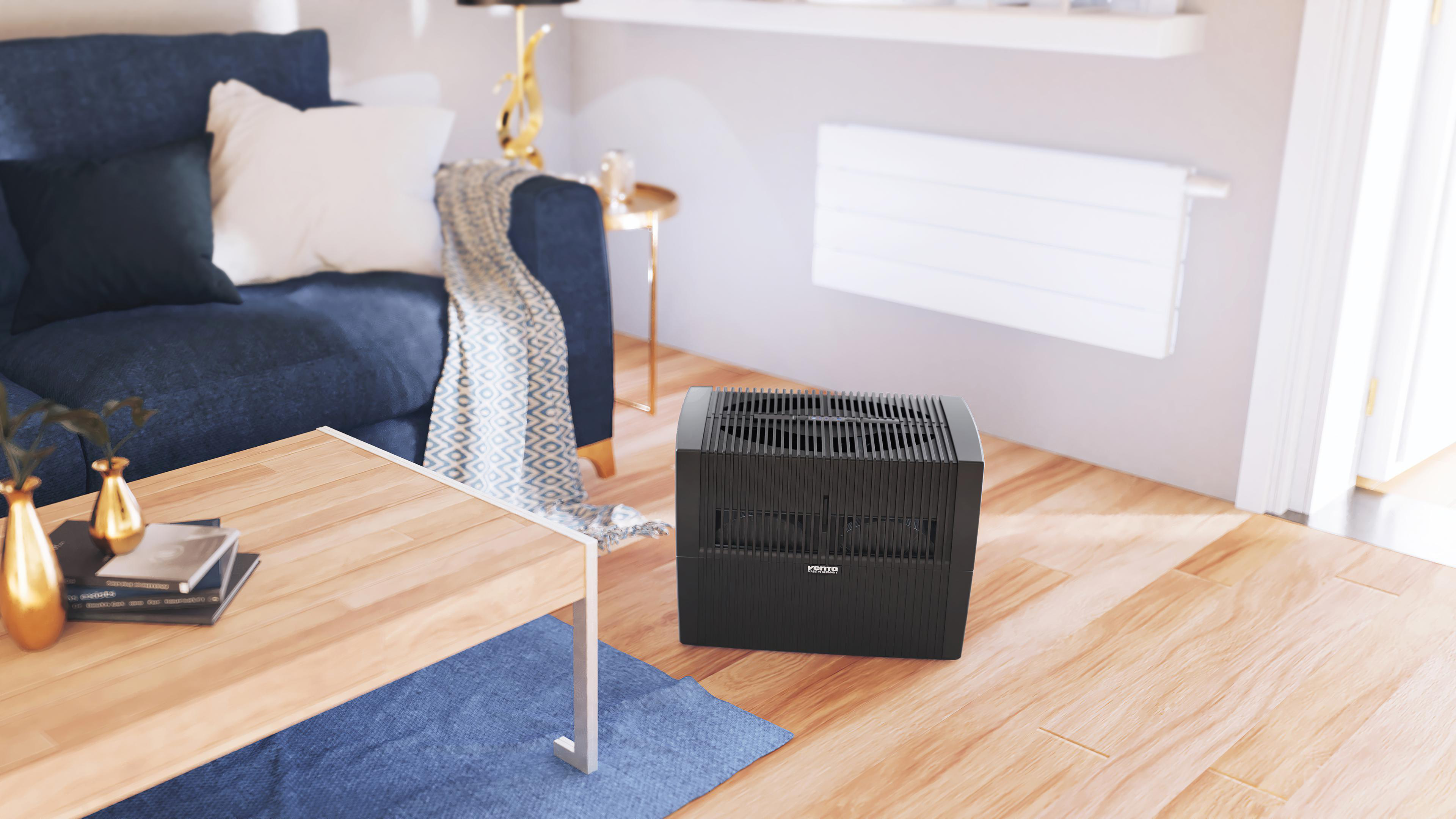 VENTA LW45 Original Luftbefeuchter Anthrazit/Metallic (8 Watt, Raumgröße: 55 m²)