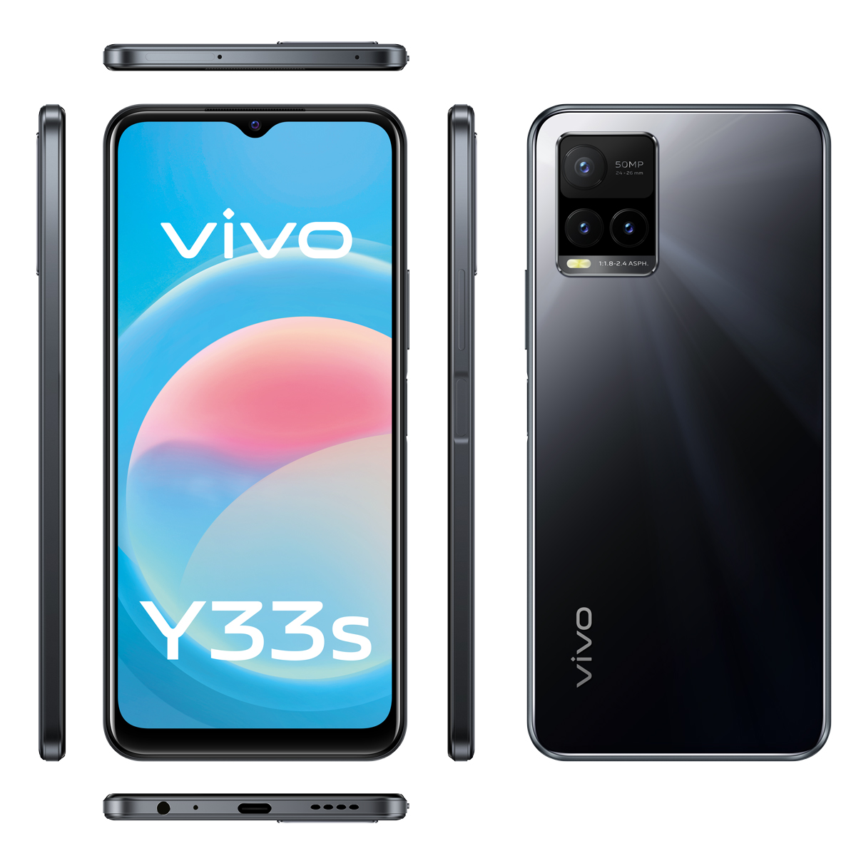 VIVO Y33s 128GB Akıllı Telefon Ayna Siyahı