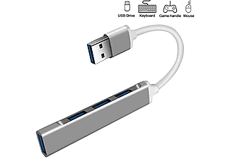 DAYTONA A-809 Macbook Uyumlu USB To 4 USB 3.0 Adaptör Çevirici Gri_2