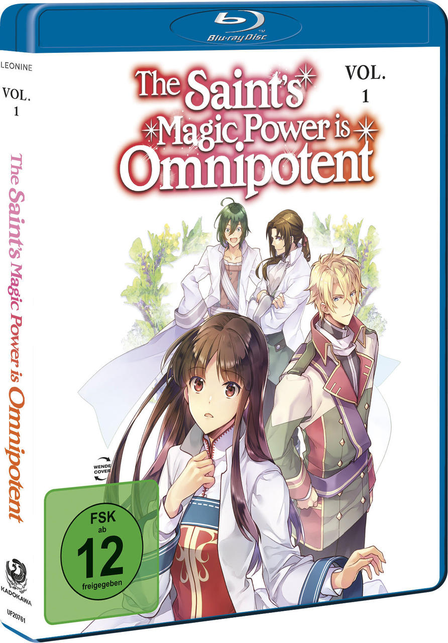 Blu-ray-Disc-Cover, Anime-Charaktere, Titel: The Saint's Magic Power is Omnipotent.