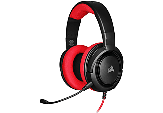 CORSAIR HS35 CUFFIE GAMING, Red