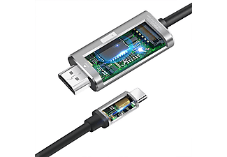 DAYTONA Hc-01 Type-C To 4K HDMI Görüntü Aktarım Kablosu Gri_1