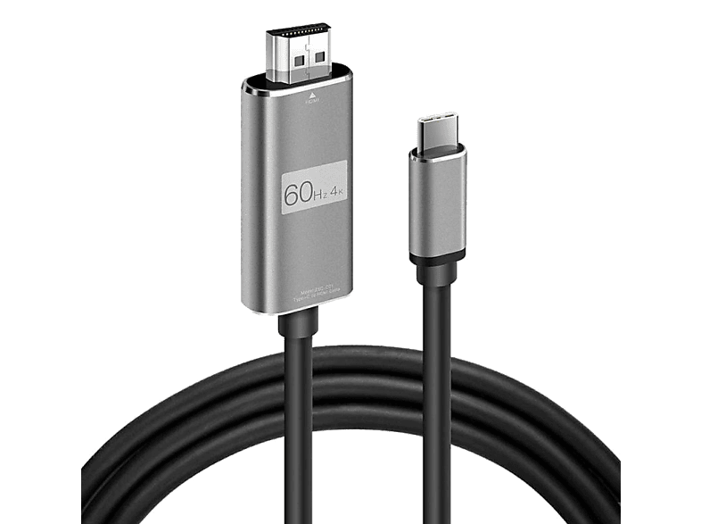 DAYTONA Hc-01 Type-C To 4K HDMI Görüntü Aktarım Kablosu Gri