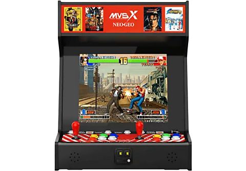 Consola - NeoGeo MVSX Arcade, Retro, 50 Juegos incluidos, Resolución 720p, Negro/Rojo