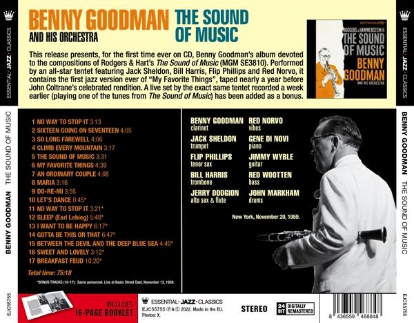 CD-hoes van "The Sound of Music" van Benny Goodman en zijn orkest.