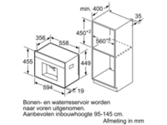 BOSCH Inbouw espressomachine (CTL636ES6)