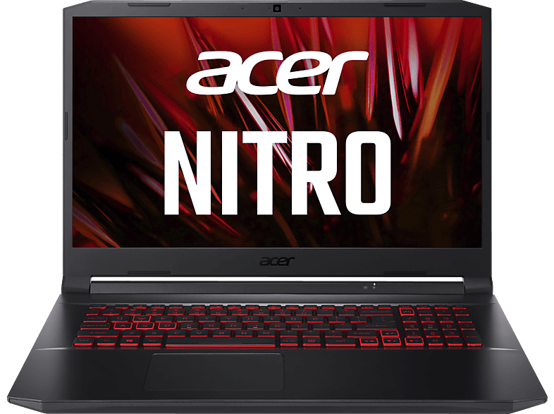 ACER Nitro 5 (AN517-41-R300), Gaming Notebook, mit 17,3 Zoll Display, AMD 5800H Prozessor, 16 GB RAM, 1 TB SSD, NVIDIA, GeForce RTX™ 3060, Schwarz / Rot Windows 11 Home (64 Bit)