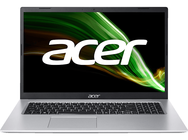 ACER Aspire 3 (A317-33-P56J), Notebook, Bit) UHD Windows Intel® 17,3 Zoll GB Home (64 GB 11 Prozessor, 512 RAM, SSD, 8 Display, mit Graphics, N6000 Silber Intel®