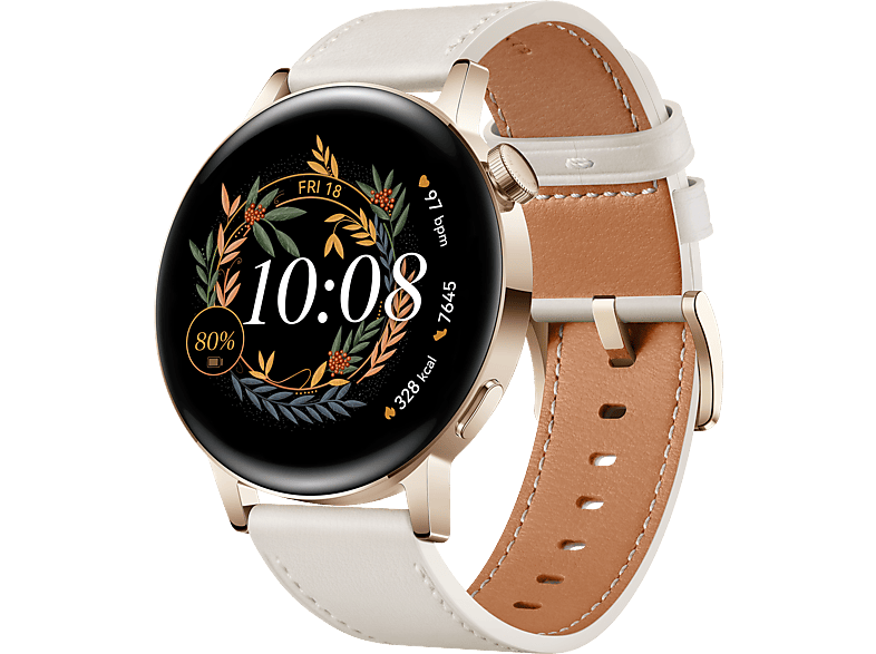 HUAWEI Watch GT 3 Classic 42mm Licht Goud/Wit