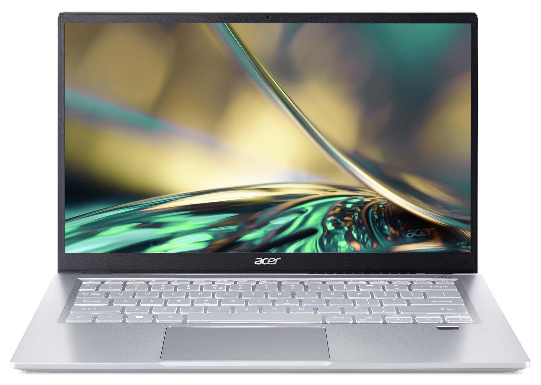 ACER Swift 3 (SF314-511-54ZK) mit Tastaturbeleuchtung, EVO, Notebook mit 14 Zoll Display, Intel® Core™ i5 Prozessor, 16 GB RAM, 512 GB SSD, Intel Iris® Xe, Pure Silver