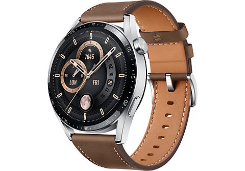 HUAWEI Watch GT 3 Classic 46mm Roestvrij staal/Bruin