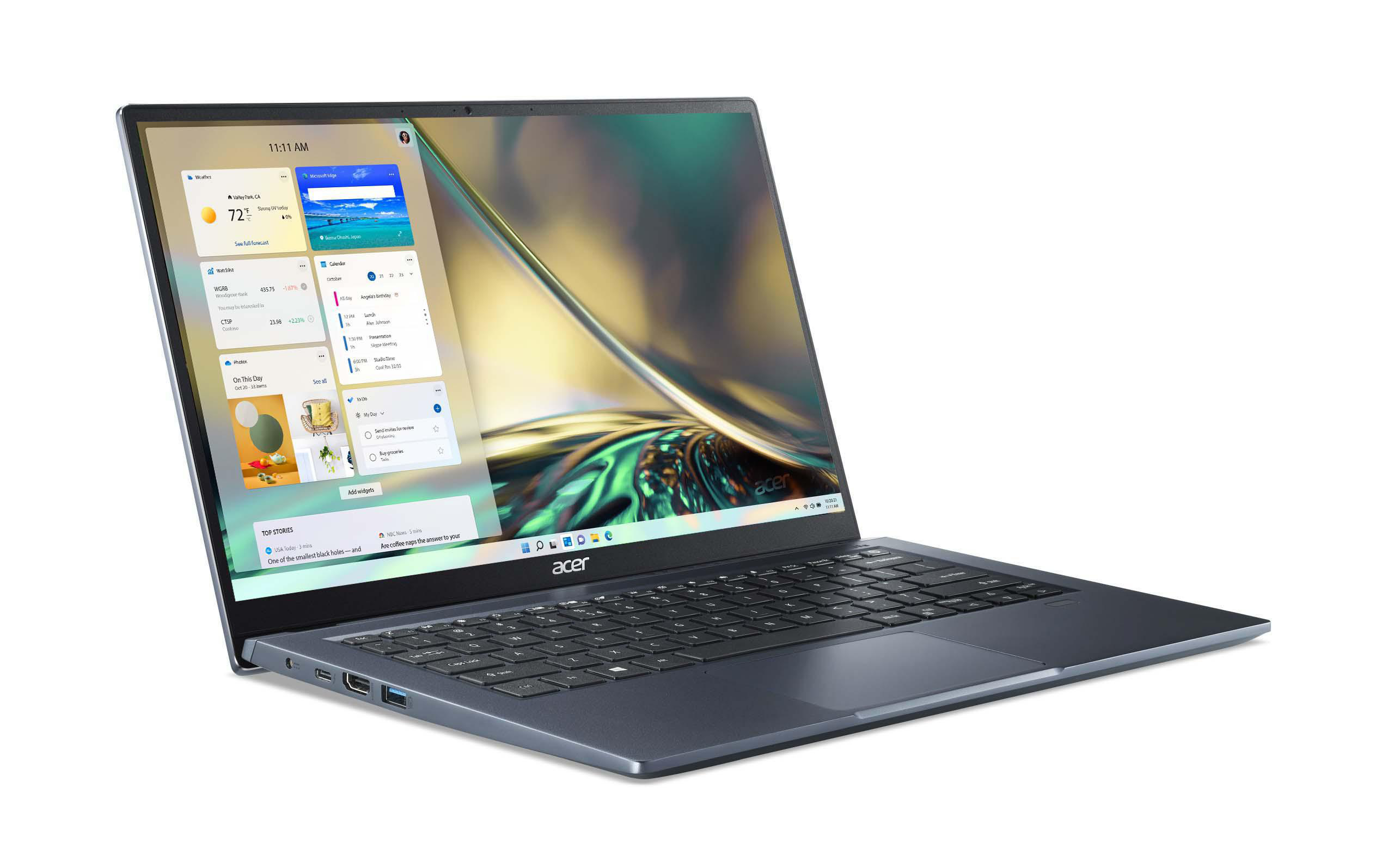 ACER Swift 3 (SF314-511-53SN) mit Tastaturbeleuchtung, EVO, Notebook mit 14 Zoll Display, Intel® Core™ i5 Prozessor, 16 GB RAM, 512 GB SSD, Steam Blue
