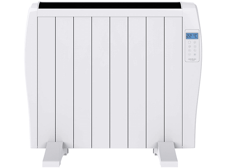 Emisor térmico - Cecotec Ready Warm 1800 Thermal, 8 Elementos, 15m2, SlimDesign, Programable 24 horas, Blanco