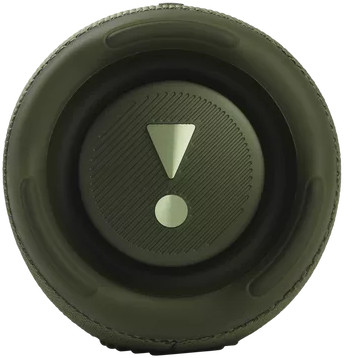Groene speaker met een uitroepteken.