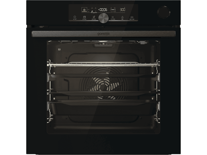 GORENJE BPSA6747A08BG beépíthető multifunkciós sütő, maghőmérő,gőzfunkció,teleszkópos sütősín,PyroClean, AutoBake