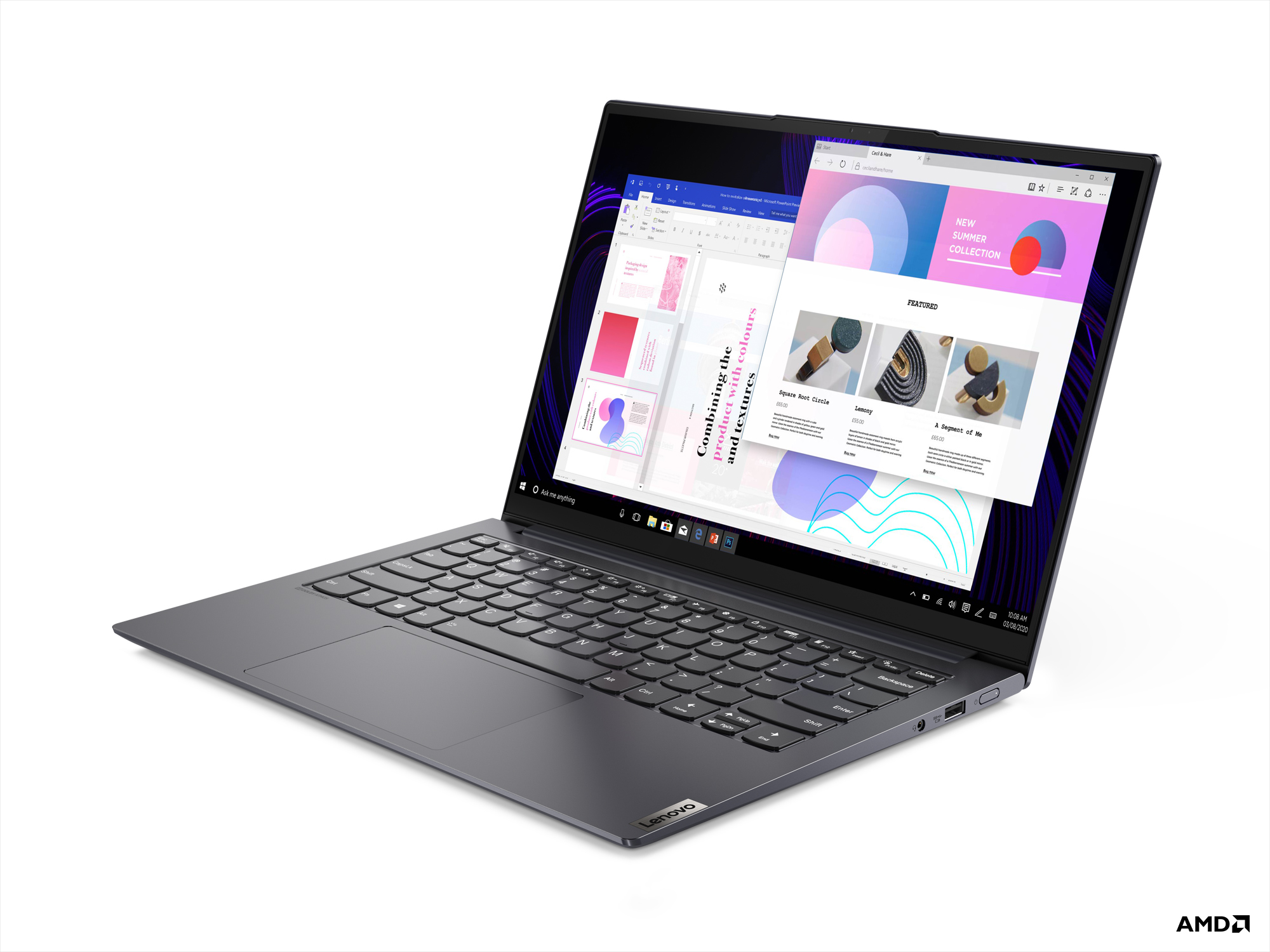 LENOVO 82MS001FTX/Yoga Slim 7 Pro/Ryzen7 5800H/16GB Ram/1TB SSD/14"/Win 10H Laptop Gri