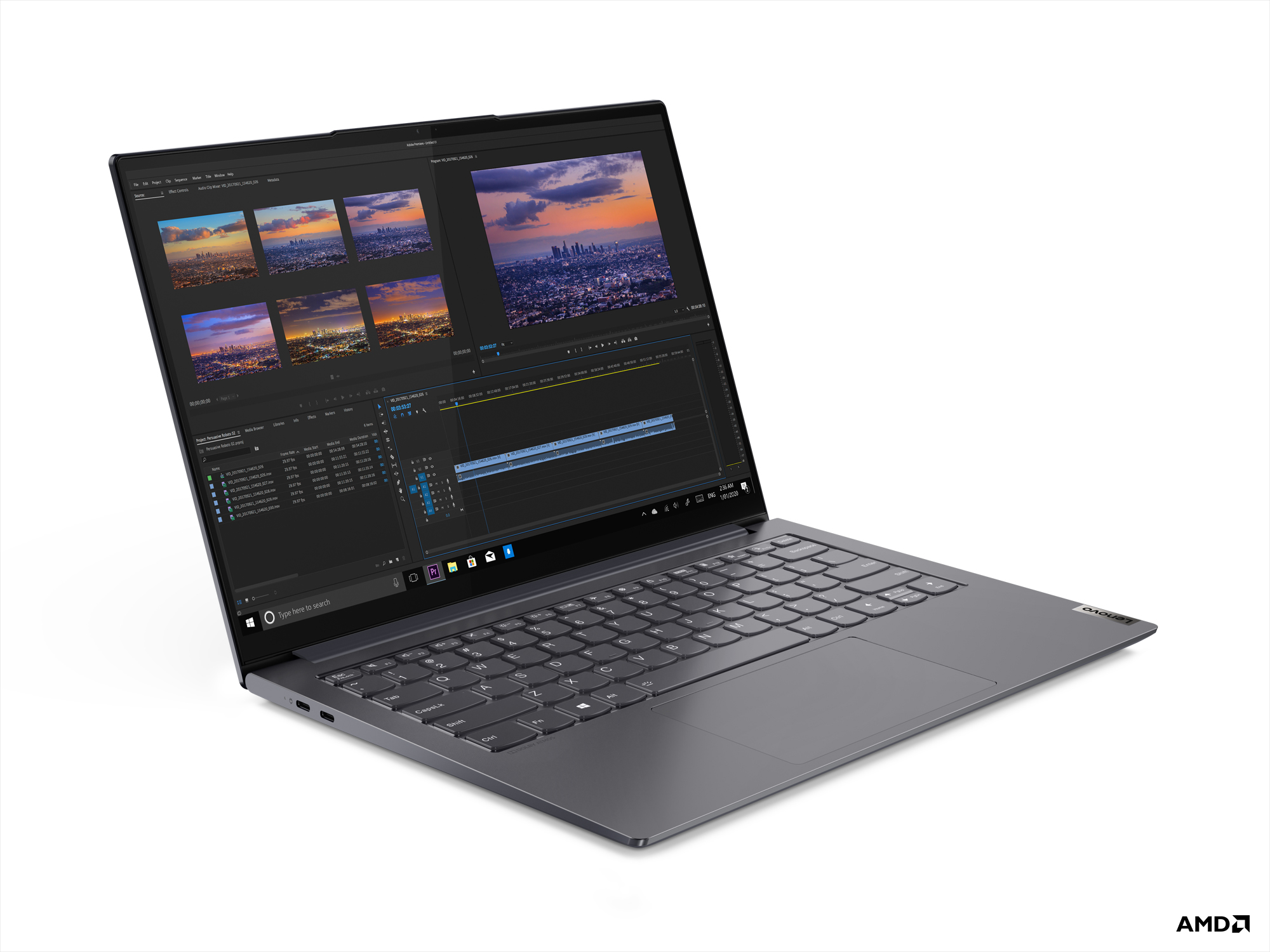 LENOVO 82MS001FTX/Yoga Slim 7 Pro/Ryzen7 5800H/16GB Ram/1TB SSD/14"/Win 10H Laptop Gri