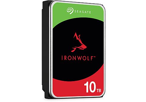 SEAGATE 10TB Festplatte IronWolf NAS HDD +Rescue, 3.5 Zoll, 7200rpm, 256MB Cache, Silber
