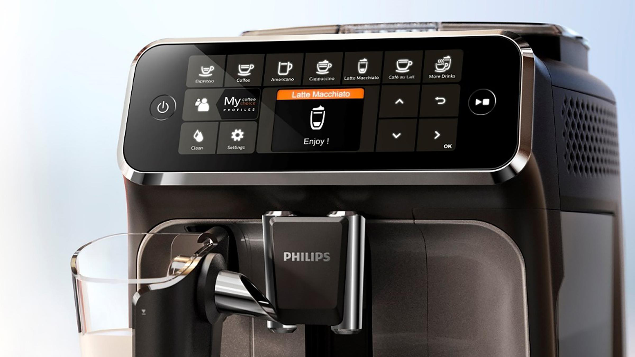 PHILIPS EP4341/50 Serie 4300 LatteGo 8 Kaffeespezialitäten Kaffeevollautomat Hochglanz Schwarz