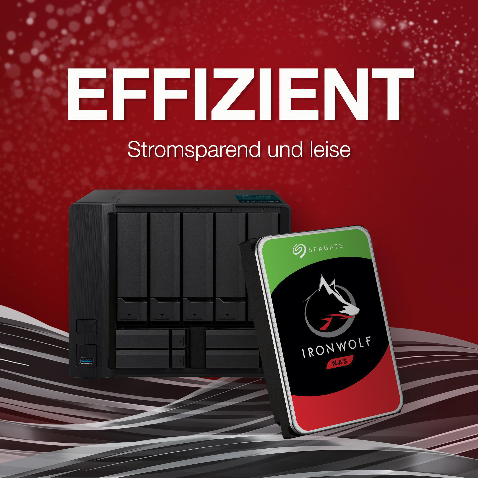 SEAGATE IronWolf Pro Festplatte Bulk, 6 TB HDD SATA 6 Gbps, 3,5 Zoll, intern