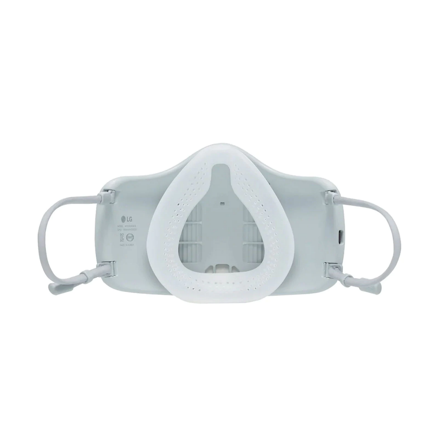 Mascarilla inteligente - LG Puricare Air Purifying Mask AP300AWFA, Filtro HEPA 13, 3 velocidades, 8 h, Blanco